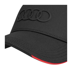 Original Audi Ringe Cap Schwarz Unisex 55–59 cm Polyester Baumwolle-5 5