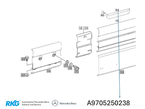 Abdeckung Unterfahrschutz Atego 2 *A9705250238* Original Mercedes-Benz-1 1