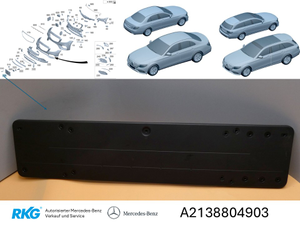 Mercedes-Benz Kennzeichenträger vorne, E-Klasse W213-2 1
