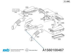 Motorabdeckung vorne. AMG 63 *A1560100467* Original Mercedesa-Benz-1 1
