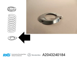 Original Mercedes-Benz Federbeilage hinten unten-3 1