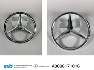 Original Mercedes-Benz Stern Emblem Kühlergrill. CLA, GLA, GLK, SLK-4 1