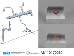 Original Mercedes-Benz Dichtring für Inkjektoren (6 Stück)-4 1