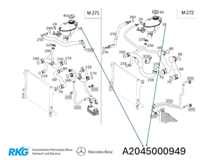 Ausgleichbehälter *A2045000949* Original Mercedes-Benz-1 1