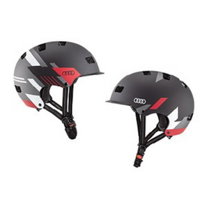 Audi Helm für E-Scooter und Fahrrad schwarzes Design Größe L-1 1