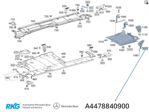 Radspoiler hinten links. V-Klasse W447 *A4478840900*-1 1