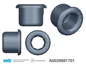Befestigungstuelle Mercedes-Stern ( 3 Stück) *A0029981701*-1 1