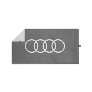 Audi Handtuch mit Audi Ringen hellgrau/grau 50 × 100 cm-1 1