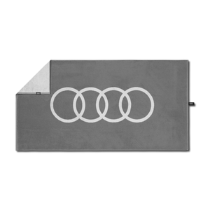 Audi Handtuch mit Audi Ringen hellgrau/grau 80 × 150 cm-1 1