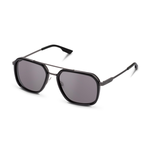 Audi Ringe Sonnenbrille mit Doppelsteg, Schwarz/Gunmetal-2 2