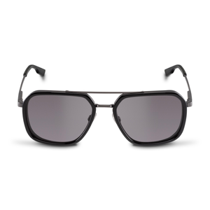 Audi Ringe Sonnenbrille mit Doppelsteg, Schwarz/Gunmetal-1 1