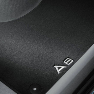 Textilfußmatten Premium für vorn, schwarz/silbergrau 1