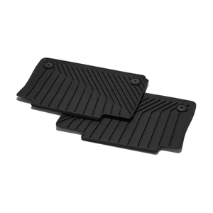 Allwetterfußmatten für hinten, schwarz 1