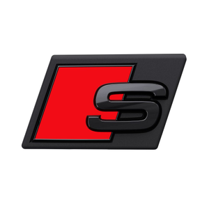 Modellbezeichnung S schwarz für die Front 1