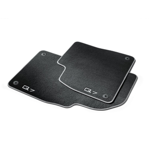 Textilfußmatten Premium für vorn, schwarz/silbergrau 1