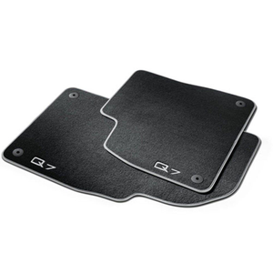 Textilfußmatten Premium für vorn, schwarz/silbergrau 1