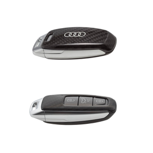 Schlüsselblende Carbon mit Audi Ringen 1