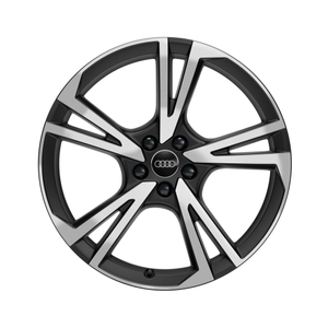 Felge, 5-Arm-Falx schwarz matt, glanzgedreht, 9,0Jx21 1