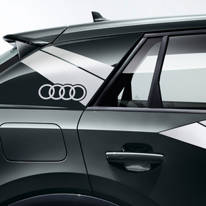 Dekorfolien Flanken-Design florettsilber matt 1