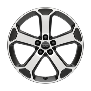 Felge, 5-Arm-Latus titangrau matt, glanzgedreht, 7,0Jx18 1