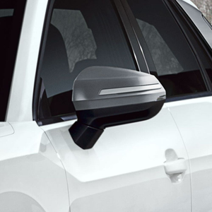 Dekorblenden Außenspiegelgehäuse platinumgrau mit Dekoreinlage selenitsilber, für Fahrzeuge ohne Audi side assist 1