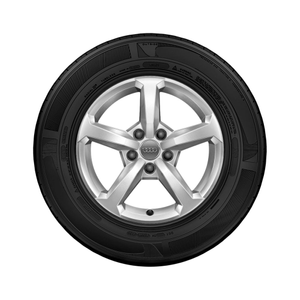 Rad, 5-Speichen 6,0Jx16, Winterreifen 205/60 R16 92H, links 1