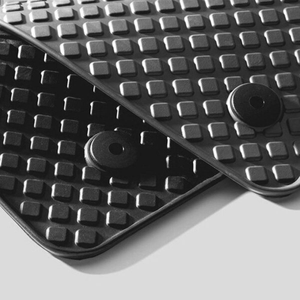 Gummifußmatten für vorn, schwarz 1