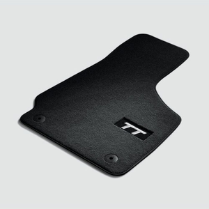 Textilfußmatten Premium für vorn, schwarz/silbergrau 1