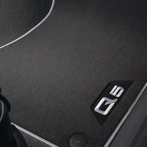 Textilfußmatten Premium für vorn, schwarz/silbergrau 1