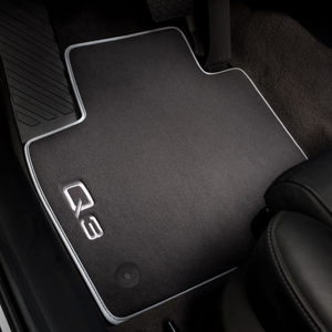 Textilfußmatten Premium für vorn, schwarz/silbergrau 1