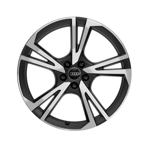 Felge, 5-Arm-Falx schwarz matt, glanzgedreht, 8,0Jx19 1