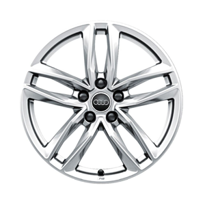 Felge Audi Sport, 5-Doppelspeichen mit RS-Schriftzug galvanosilber metallic, 8,0Jx18 1