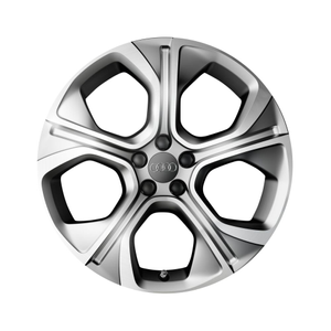 Felge, 5-Arm-Polygon silber matt, 7,5Jx18 1