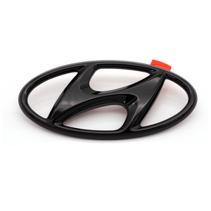 Schwarzes Hyundai-Logo mit glänzender Oberfläche 5