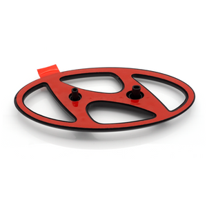 Rückseite eines Hyundai-Logos mit roter Klebefläche und Befestigungsstiften 6