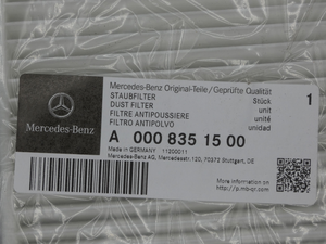 Original Mercedes-Benz Pollenfilter V-Klasse W447, W448 5