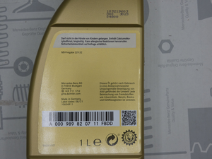 Original Mercedes-Benz Motoröl MB 229.52 (1 Liter) 3