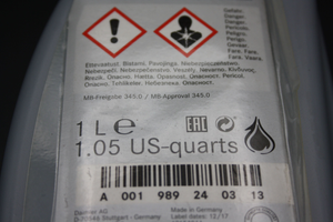 Original Mercedes-Benz Lenkungsöl/Mehrbereichsöl MB-Freigabe 345.0 (1000ml.) 4