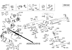 Original Mercedes-Benz Lambdasonde. C-Klasse 204, E-Klasse 212, V-Klasse 447, Sprinter 6
