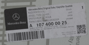 Original Mercedes-Benz Radzierdeckel W107, W108, W109, W111, W114, W115, W116….. 5