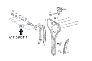 Original Mercedes-Benz Kettenspanner C-Klasse W202, SLK R170 6