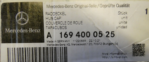 Original Mercedes-Benz Radkappe (1 Stck.) B-Klasse, W245, 16 Zoll 6