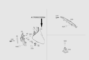 Original Mercedes-Benz Rückleuchte links. A-Klasse W176 1