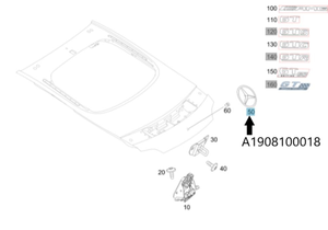 Original Mercedes-Benz Stern-Heckdeckel, AMG GT 6