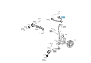 Original Mercedes-Benz Querlenker rechts oben (W205, W213, W238, W253, W257, W293) 2
