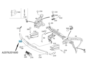 Original Mercedes-Benz Querträger Stoßfänger vorne E-Klasse W207 4