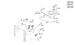 Original Mercedes-Benz Kühlerschlauch unten W211 6