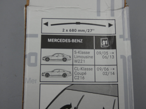 Original Mercedes-Benz Wischerblatt-Satz-Vorne. S-Klasse W221, CL W216 2