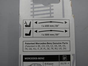 Original Mercedes-Benz Wischer-Satz vorne für EQA W243 / B-Klasse / GLA W247 3