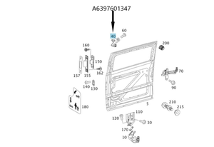Original Mercedes-Benz Laufwagen oben rechts. Viano W639, W636 6